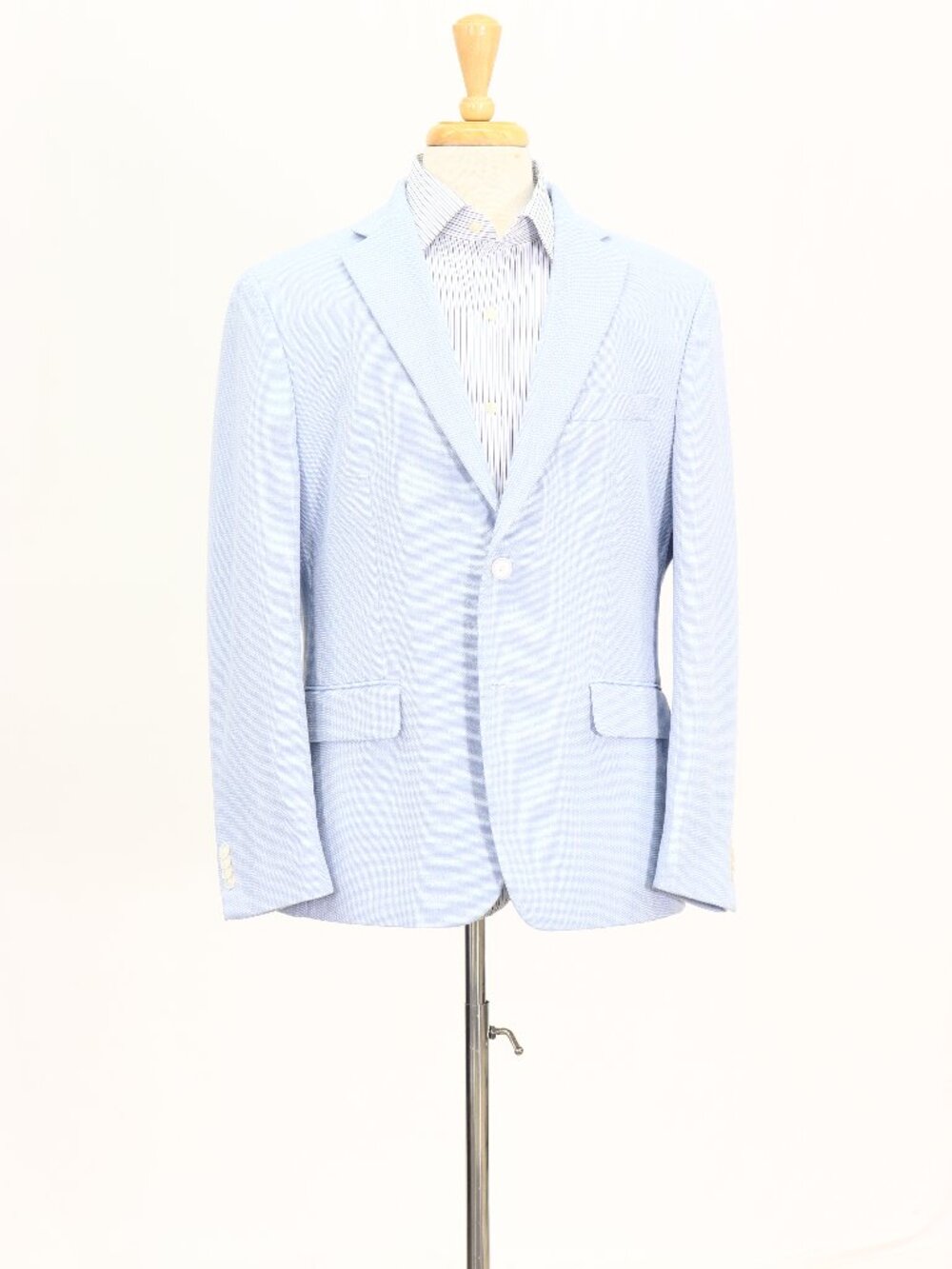 Tommy Hilfiger 42S Blue Blazer Sport Coat Jacket 2-Button Solid W769